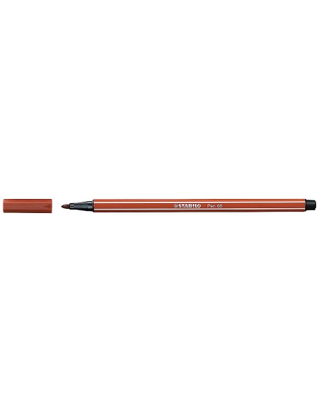 Rotulador stabilo acuarelable pen 68 siena tostado punta gruesa 1mm