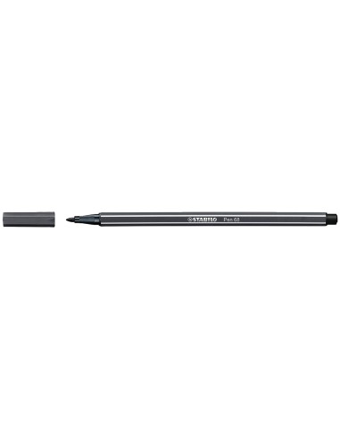 Rotulador stabilo acuarelable pen 68 gris paynes punta gruesa 1mm