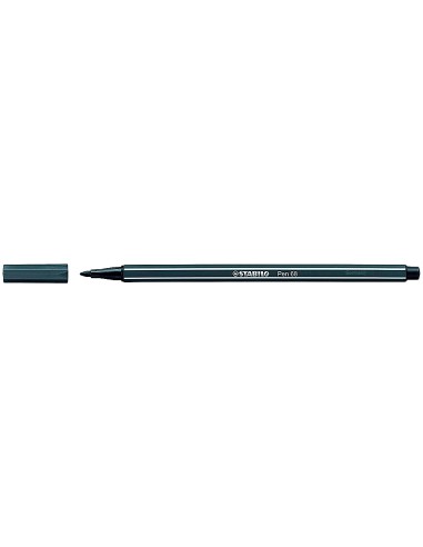 Rotulador stabilo acuarelable pen 68 gris azulado intenso punta gruesa 1mm