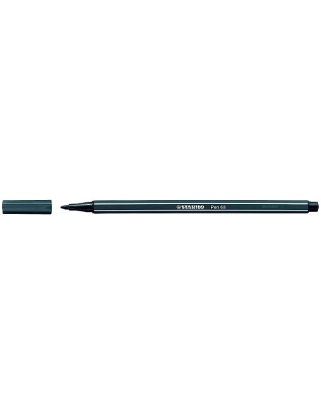 Rotulador stabilo acuarelable pen 68 gris azulado intenso punta gruesa 1mm