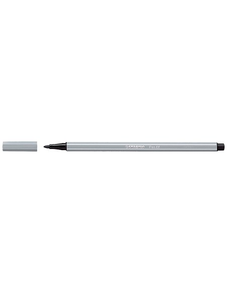 Rotulador stabilo acuarelable pen 68 gris azulado claro punta gruesa 1mm