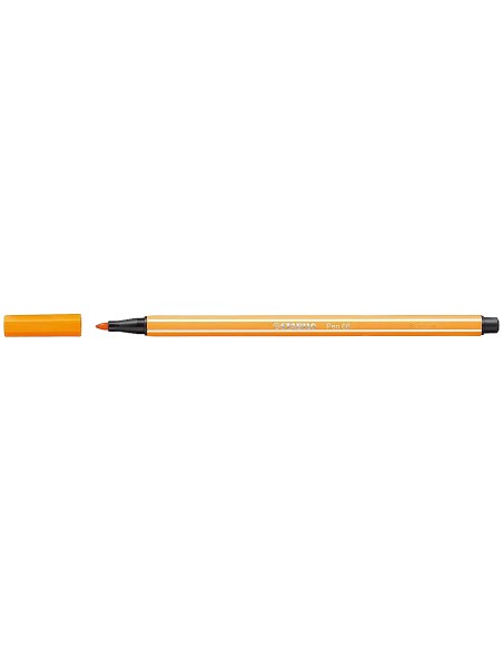 Rotulador stabilo acuarelable pen 68 bermellon palido punta gruesa 1mm
