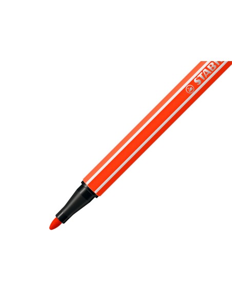 Rotulador stabilo acuarelable pen 68 bermellon punta gruesa 1mm