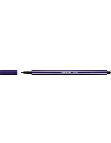 Rotulador stabilo acuarelable pen 68 azul prusia punta gruesa 1mm
