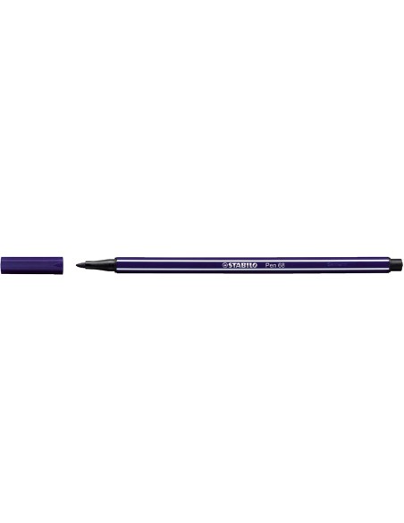 Rotulador stabilo acuarelable pen 68 azul prusia punta gruesa 1mm