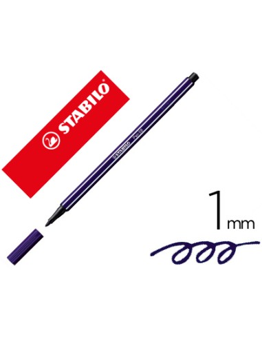 Rotulador stabilo acuarelable pen 68 azul prusia punta gruesa 1mm