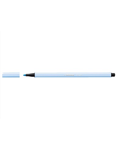 Rotulador stabilo acuarelable pen 68 azul claro punta gruesa 1mm