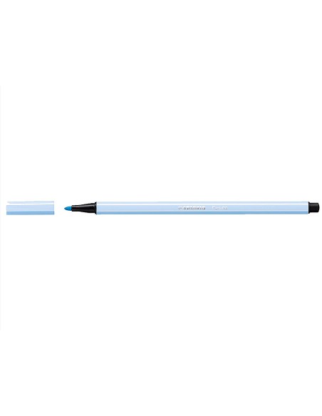 Rotulador stabilo acuarelable pen 68 azul claro punta gruesa 1mm