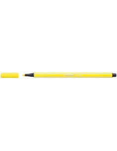 Rotulador stabilo acuarelable pen 68 amarillo limon punta gruesa 1mm
