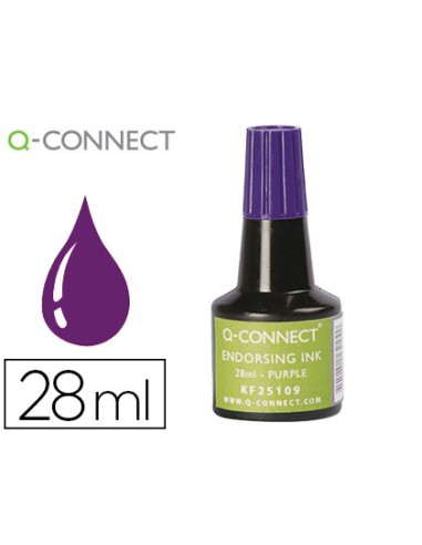 Tinta tampon q connect violeta bote 28 ml