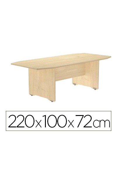 Mesa de reunion rocada meeting 3003aa01 estructura madera haya tablero madera haya 220x100x72 cm Mesa de reunion rocada meeting 3003aa01 estructura madera haya tablero madera haya 220x100x72 cm