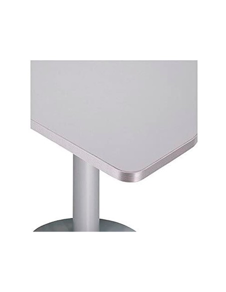 Mesa de reunion rocada meeting 3006ab02 estructura madera gris aluminio en aspas tablero madera gris 120 cm Mesa de reunion rocada meeting 3006ab02 estructura madera gris aluminio en aspas tablero madera gris 120 cm