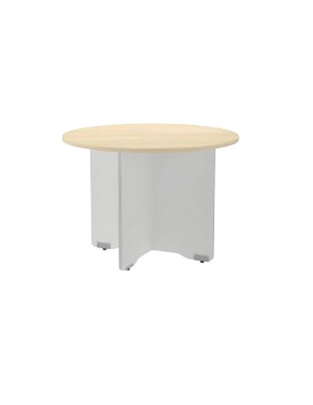Mesa de reunion rocada meeting 3006ab02 estructura madera gris aluminio en aspas tablero madera gris 120 cm Mesa de reunion rocada meeting 3006ab02 estructura madera gris aluminio en aspas tablero madera gris 120 cm