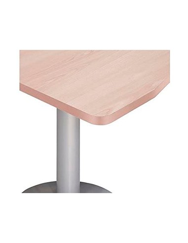 Mesa de reunion rocada meeting 3006aa01 estructura madera haya en aspas tablero haya 120 cm diametro