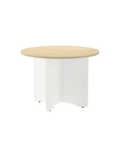 Mesa de reunion rocada meeting 3005aw04 estructura madera blanco aluminio en aspas tablero blanco 100 cm