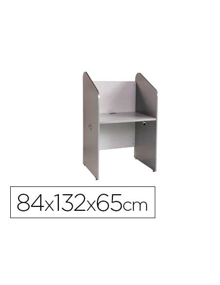 Mesa centro de llamadas rocada individual serie welcome 84x132x65 cm acabado ab02 aluminio gris