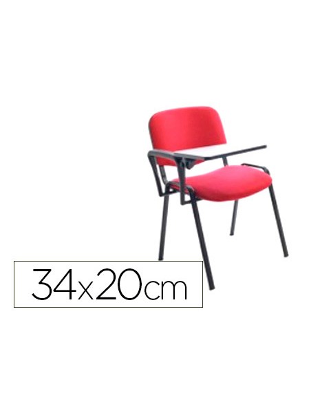 Pala escritura rocada derecha para silla confidente plegable pvc 34x20 cm color negro Pala escritura rocada derecha para silla confidente plegable pvc 34x20 cm color negro