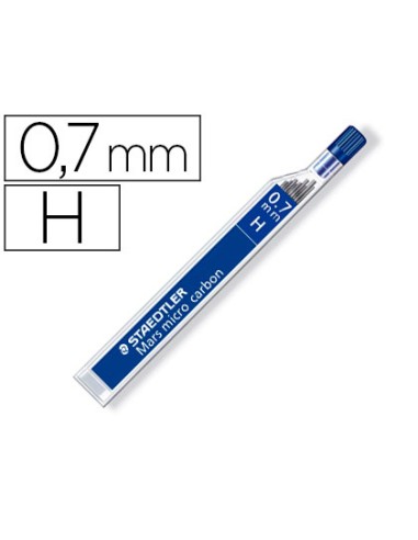 Minas staedtler mars micro grafito 07 mm h tubo con 12 unidades