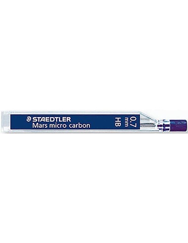 Minas staedtler mars micro grafito 07 mm h tubo con 12 unidades