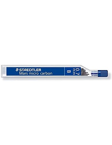 Minas staedtler mars micro grafito 07 mm b tubo con 12 unidades
