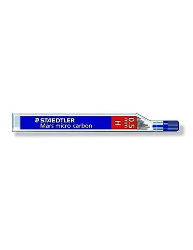 Minas staedtler mars micro grafito 05 mm h tubo con 12 unidades