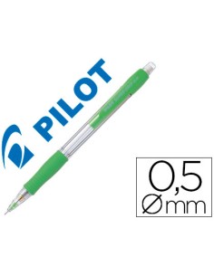 Portaminas pilot super grip verde claro 05 mm sujecion de caucho