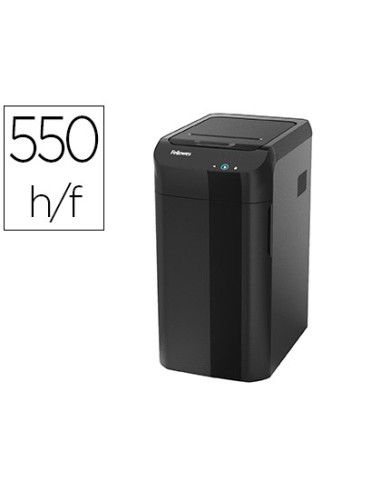 Destructora de documentos fellowes automax 550c capacidad de corte 550 hojas particulas destruye tarjeta cd