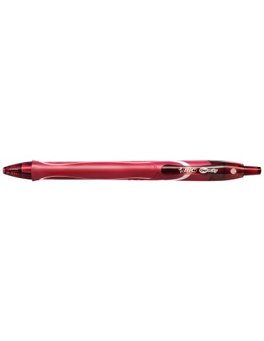Boligrafo bic gelocity quick dry retractil tinta gel rojo punta de 07 mm