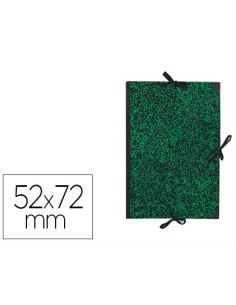 Carpeta dibujo canson classic 52x72 cm con lazos marmol verde