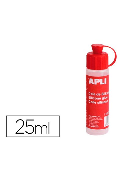 Cola de silicona apli para goma eva bote de 25 ml