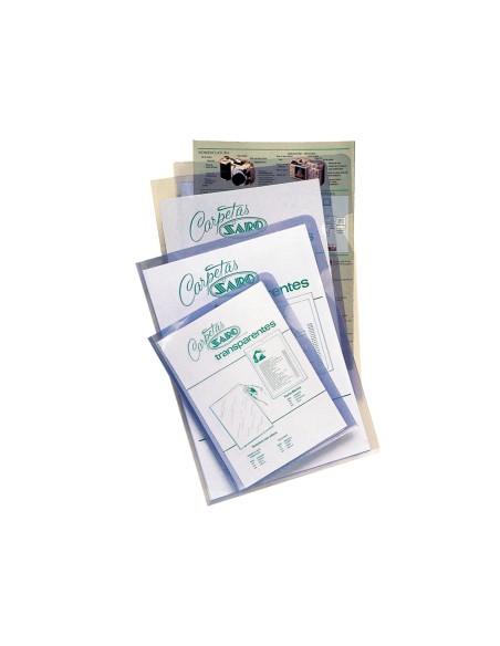 Carpeta dossier unero saro pvc din a4 280 mc transparente