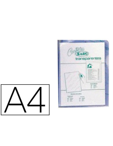 Carpeta dossier unero saro pvc din a4 280 mc transparente