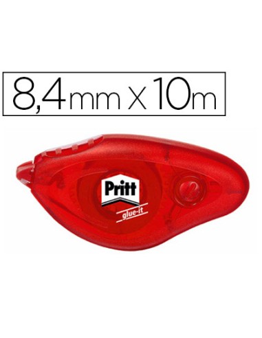 Pegamento pritt roller compact permanente 84 mm x 10 mt