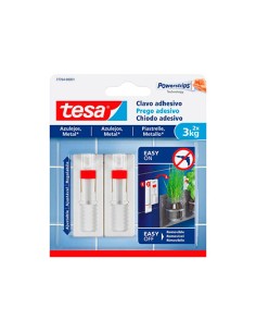Clavo autoadhesivo tesa ajustable para azulejos sujecion hasta 3 kg