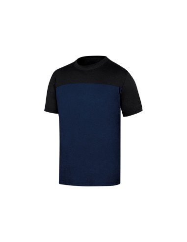 Camiseta de algodon deltaplus color azul negro talla s