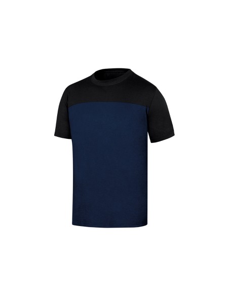 Camiseta de algodon deltaplus color azul negro talla s