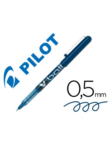 Rotulador pilot roller v ball azul 05 mm