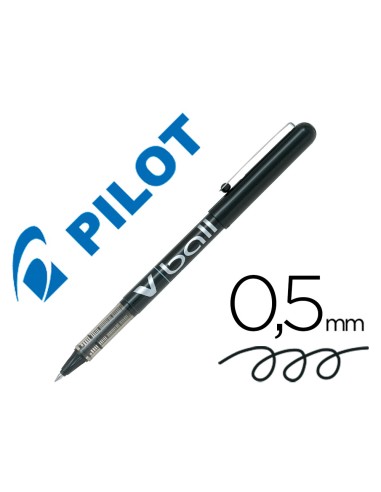 Rotulador pilot roller v ball negro 05 mm