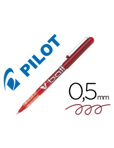 Rotulador pilot roller v ball rojo 05 mm