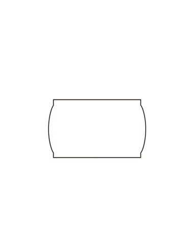 Etiquetas meto onduladas 26x16 mm lisa blanca removible rollo 1200 etiquetas