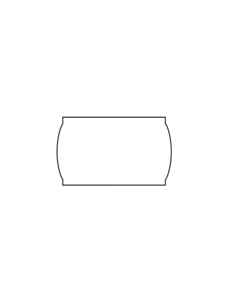 Etiquetas meto onduladas 26x16 mm lisa blanca removible rollo 1200 etiquetas