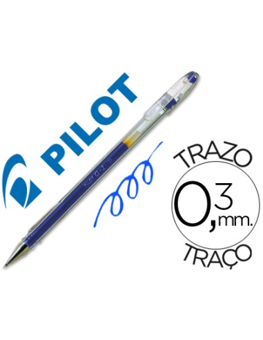 Boligrafo pilot g 1 azul tinta gel