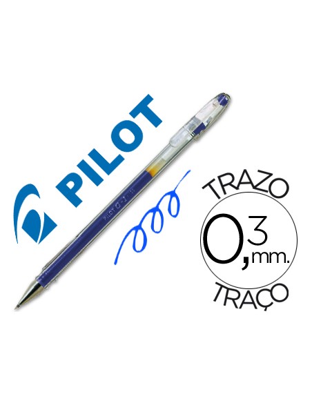 Boligrafo pilot g 1 azul tinta gel