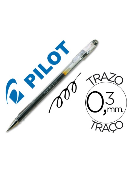 Boligrafo pilot g 1 negro tinta gel