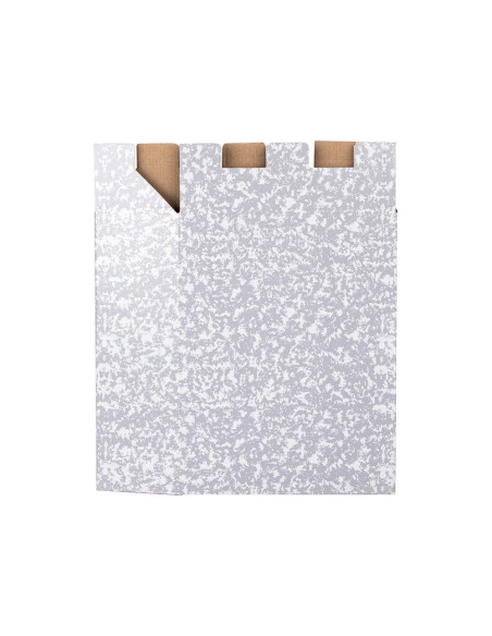 Caja archivador liderpapel classic red cuarto apaisado gris