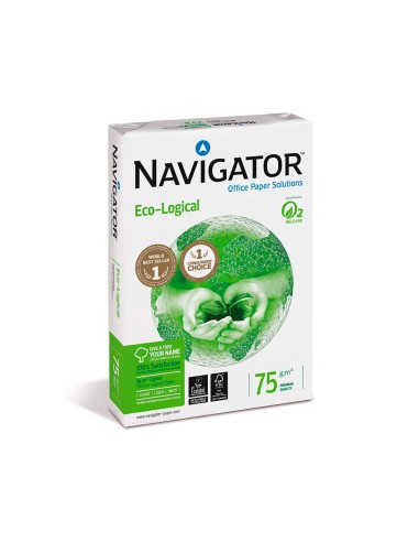 Papel fotocopiadora navigator eco logical din a4 75 gramos paquete de 500 hojas