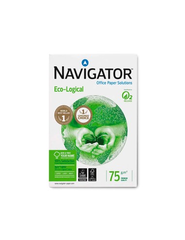 Papel fotocopiadora navigator eco logical din a4 75 gramos paquete de 500 hojas