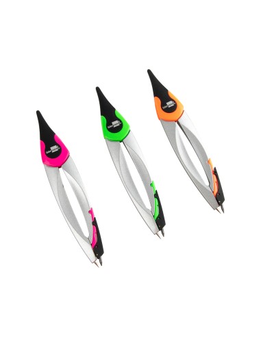 Compas liderpapel adaptador universal minas afilaminas y goma colores surtidos