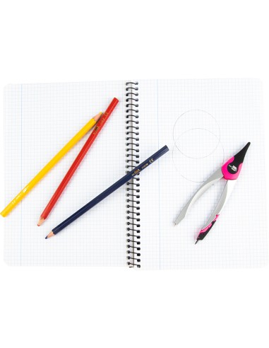 Compas liderpapel adaptador universal y minas colores surtidos