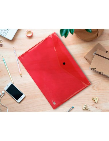 Carpeta liderpapel dossier broche transparente din a4 colores surtidos paquete de 5 retractilado